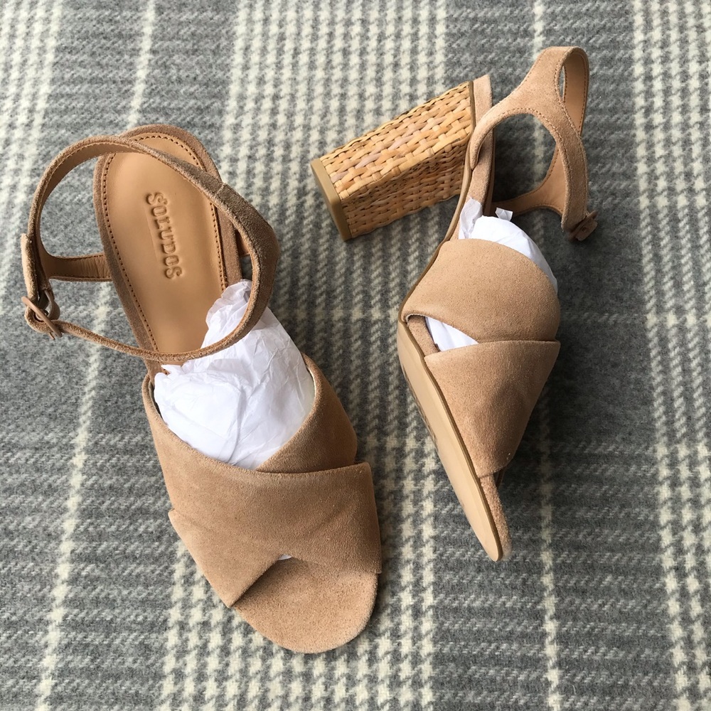 Soludos Olivia Tan Desert Camel Heel ~ NWB ~ 8.5 - Picture 2 of 8
